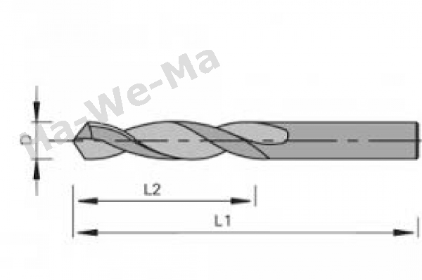 Spiralbohrer Ø 6,5 mm - Ø 9,0 mm DIN 338 TIN